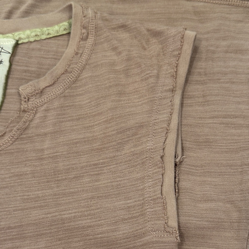 NWOT Aratta Distressed Ribbed Tank - Mauve - Picture 4 of 5